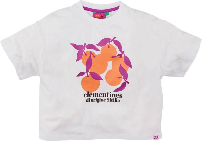 Z8 - Piera - T-shirt - Wit - Katoen en Elastaan - Korte Mouwen