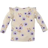 Z8 - Elizan - Longsleeve - Ecru/Lila - Met Ruches
