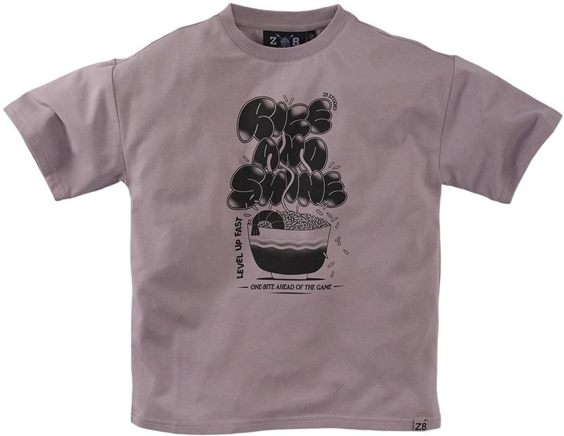 Z8 - T-shirt - Lila - Katoen met Elastaan - Korte Mouwen