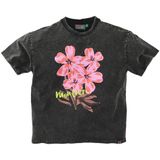 Z8 - T-shirt - Antraciet/Roze - Korte Mouwen - Ronde Hals