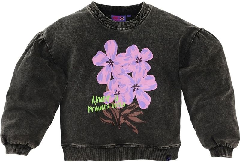 Z8 - Raissa - Kids Sweater - Antraciet