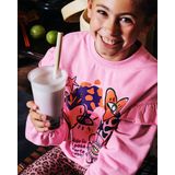 Z8 - Charelle - Kids Sweater - Roze - Met Ruches