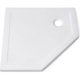 Saniclass Diamond Douchebak - 90x90x4cm - vijfhoek - wit SW1188