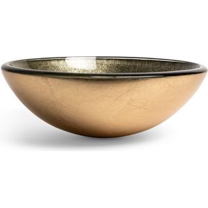 Saniclass - Pesca Limone - Waskom - Goud Groen - Gehard Glas