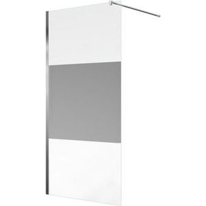 Saniclass Bellini Inloopdouche - 80x200cm - veiligheidsglas - band mat glas - anti kalk - chroom