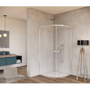 Saniclass Kay douchecabine – Douche – Kwartrond – Chroom – 80x80x185 cm