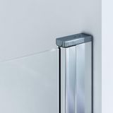 Saniclass Neptune Pendeldeur - 90x200cm - 6mm veiligheidsglas - anti kalk - chroom SKII622SALOON-90