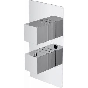 Adema Alcedo inbouw thermostatische douchekraan vierkant chroom 100816501