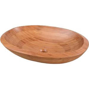 Saniclass Pesca Bamboo Waskom - 60x40x14.6cm - ovaal - Bamboe hout - BMBS-N166