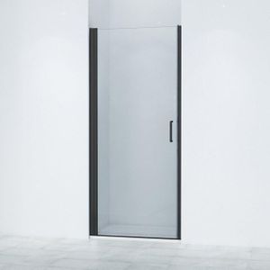 Saniclass Neptune 6211 Douchedeur - 60x200cm - veiligheidsglas - anti kalk - profiel mat zwart SKII6211-60MB