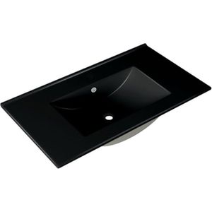 Adema - Night - Wastafel - Mat Zwart - Keramisch - Wandmontage