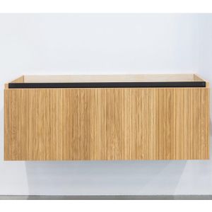 Adema Holz Badkameronderkast - 120cm - 1 lade - greeploos - eiken SW773958