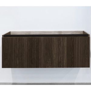 Adema Holz Badkameronderkast - 120cm - 1 lade - greeploos - donker eiken SW773959