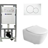 Villeroy & Boch - Subway 2.0 - Toiletset - Wit - Inbouwreservoir - Diepspoel Wandcloset - Directflush - Slimseat
