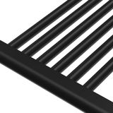 Adema Basic radiator 60x120cm recht middenaansluiting mat zwart