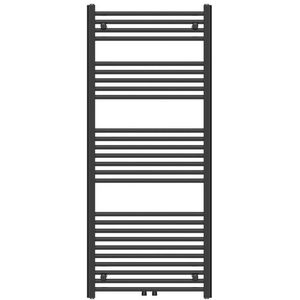 Adema Basic radiator 60x140cm recht middenaansluiting mat zwart