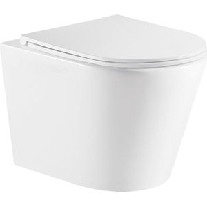 FugaFlow Lamas hangtoilet – Toiletpot – Inclusief zitting – Wit Mat
