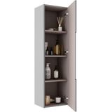 Adema Prime Balance Hoge Kast - 120x34.5x26.9cm - 1 deur - mat greige (grijs) - MDF