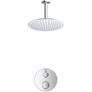 GROHE Grohtherm Regendoucheset Inbouw- - hoofddouche 25cm - 1 functie - plafondarm 20cm - chroom SW236914 SW105953 SW720552 SW377830