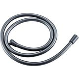 Fortifura Calvi Handdoucheset - 22.5cm - staaf - met houder - gladde slang - 150cm - Geborsteld Gunmetal PVD SW766537/SW720568/SW721165