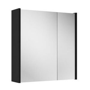 Adema Spiegelkast - 60x63x16cm - inclusief zijpanelen - mat zwart