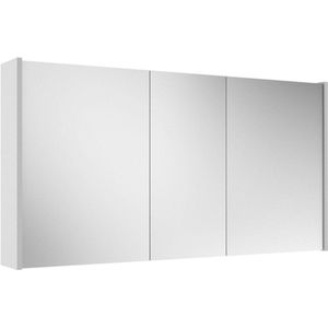 Adema Spiegelkastx63x16cm - inclusief zijpanelen - mat wit