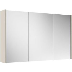 Adema Spiegelkast - 100x63x16cm -inclusief zijpanelen - cotton (beige)
