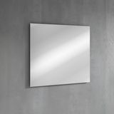 Adema Prime Balance Badkamermeubelset - 80x55x45cm - 1 ovale keramische wasbak wit - 1 kraangat - 2 lades - rechthoekige spiegel - mat marine blauw