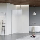 Fortifura Galeria inloopdouche - 110x200cm - ribbelglas - plafondarm - chroom SW915253/SW797904/SW804541