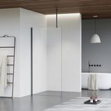 Fortifura - Galeria - Inloopdouche - Helder Glas - Plafondarm - Geborsteld Gunmetal PVD