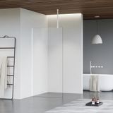 Fortifura Galeria inloopdouche - 60x200cm - helder glas - plafondarm - mat wit