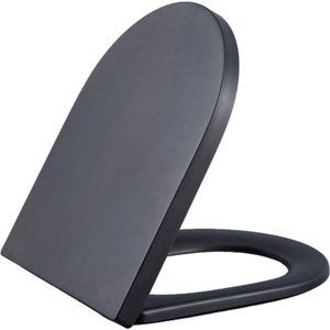 QeramiQ Dely Zitting - softclose - quickrelease - 35mm - mat zwart
