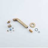 Fortifura Calvi Fonteinkraan - inbouw - uitloop 19.5cm - inkortbaar - PVD - Geborsteld Messing PVD (Goud) SW1108830
