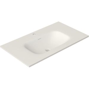 Saniclass - Meubelwastafel - Wit Mat - Solid Surface - 81x46x1.2cm