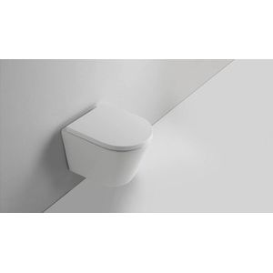 QeramiQ Dely Wandclosetpack - Glans Wit - Diepspoel - Rimless - 35mm Zitting