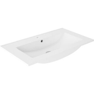 Adema - Vygo Small - Meubelwastafel - Glans Wit - Keramiek - 1 Kraangat