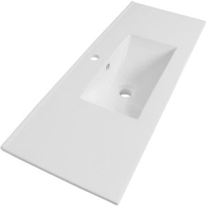 Adema - Vygo Small - Meubelwastafel - Glans Wit - Keramiek