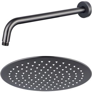 Fortifura Calvi Hoofddouche - 25cm - rond - wandarm 35cm - Geborsteld Gunmetal PVD