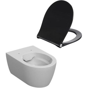 Geberit 300 Basic topfix closetzitting met deksel softclosing wit