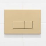 Villeroy & Boch O.novo Toiletset - Geberit inbouwreservoir - diepspoel wandcloset - softclose - bedieningsplaat beige - rechthoekige knoppen - wit