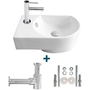 Koudwaterkraan gastentoilet met aansluitslang, roestvrijstalen kraan