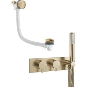 Crosswater - MPRO - Inbouw Thermostatische Badkraan - Geborsteld Messing