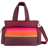 Luiertas Oilily Dames Bobo Baby Bag Colour Block Decadent Chocolate