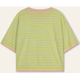 Oilily - Titan stripe short sleeves jersey crew top - Blauw - L