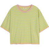 Oilily - Titan stripe short sleeves jersey crew top - Blauw - L