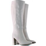 Dames Laarzen Brede Kuiten Eva in Gebroken wit Kuitomtrek cm schoen
