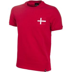 COPA - Denemarken Retro Voetbalshirt - Rood - Katoen