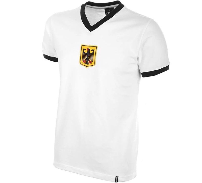 COPA - Duitsland 1970's Retro Voetbalshirt - Mannen - Wit