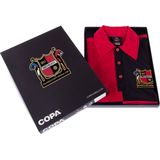 COPA - Sheffield FC 1950's Retro Voetbal Shirt - Rood - Zwart
