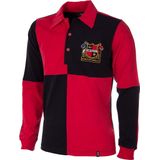 COPA - Sheffield FC 1950's Retro Voetbal Shirt - Rood - Zwart